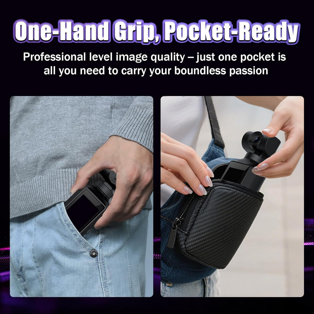 X8 PRESTIGE | 4K Vlogging Camera, WiFi Pocket Edition with Rotatable Lens